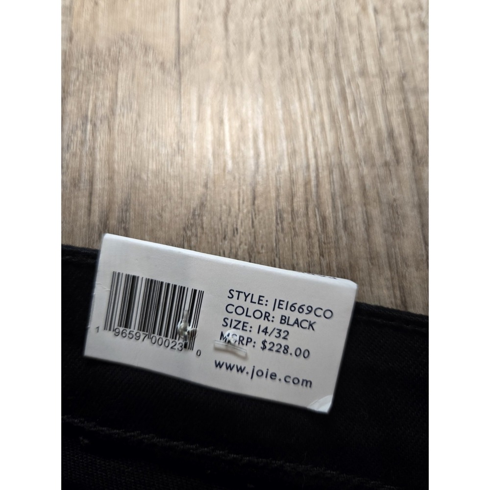 Joie's High Rise Park Skinny Leg Jeans Black NWT Size 14/32 - Picture 3 of 6